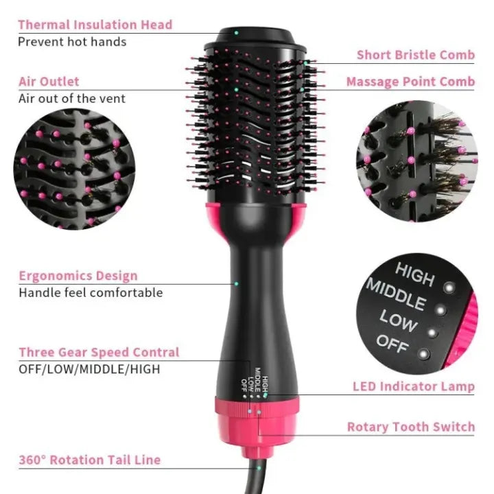 3 in 1 Hot Hair Brush