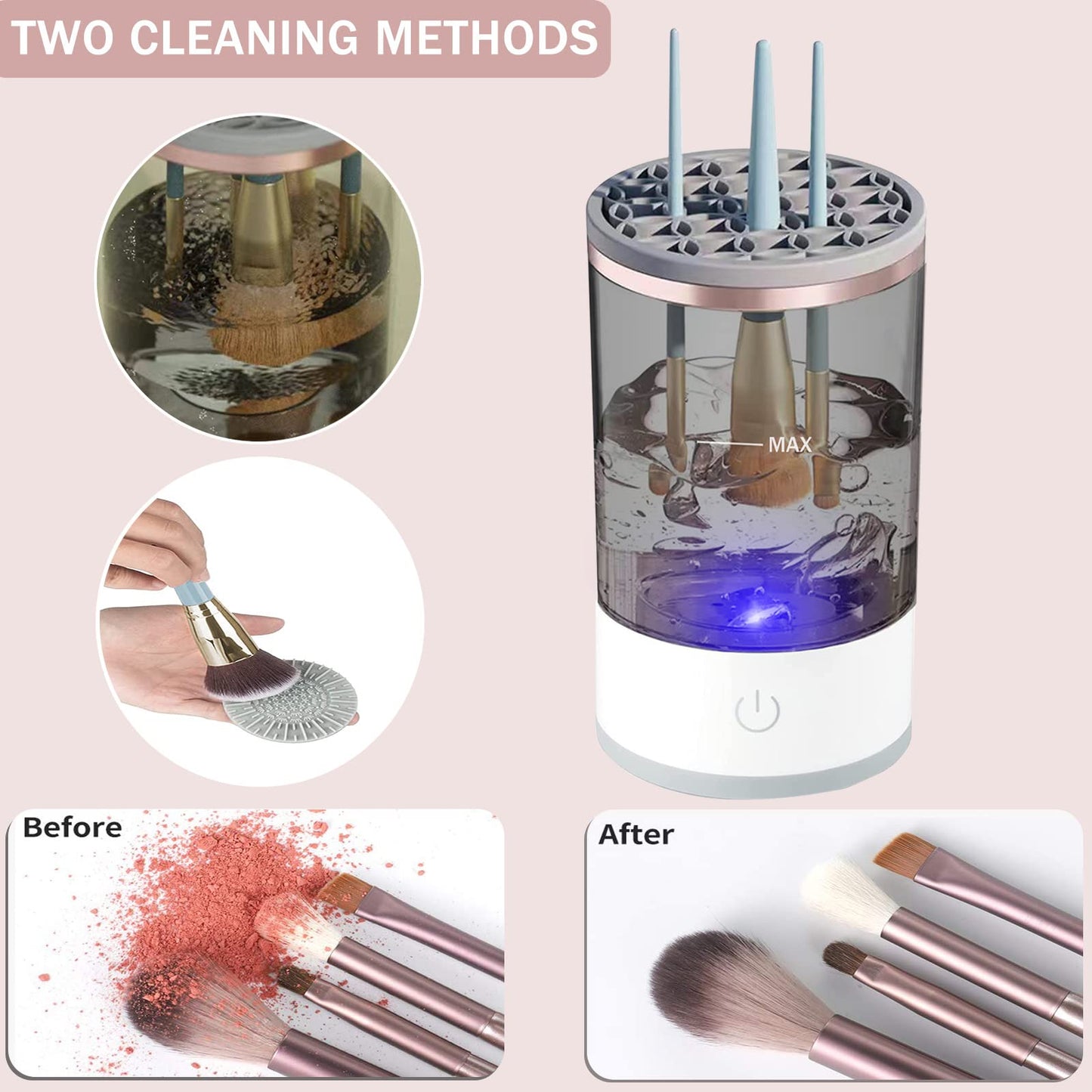 GlamSpin™ Electric Makeup Brush Cleaner & Washer